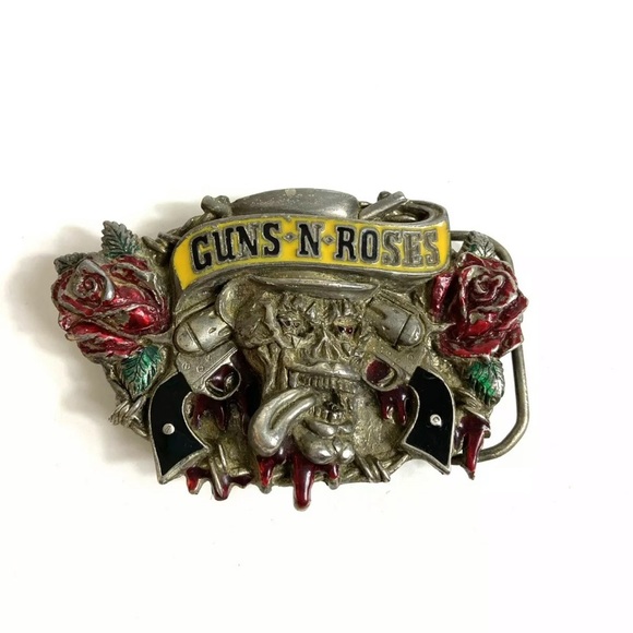Accessories Vintage Guns N Roses Belt Buckle Original Brockum
